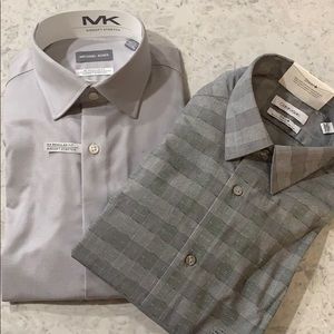 Set of 2 men’s button down dress shirts ! MK & CK